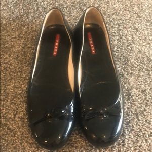 Prada Black Patent flats